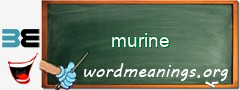 WordMeaning blackboard for murine